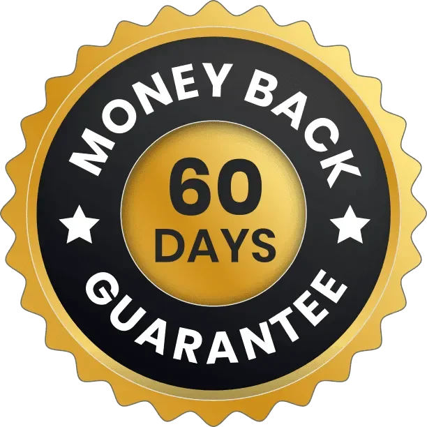 Floraxis 60-day money-back guarantee badge